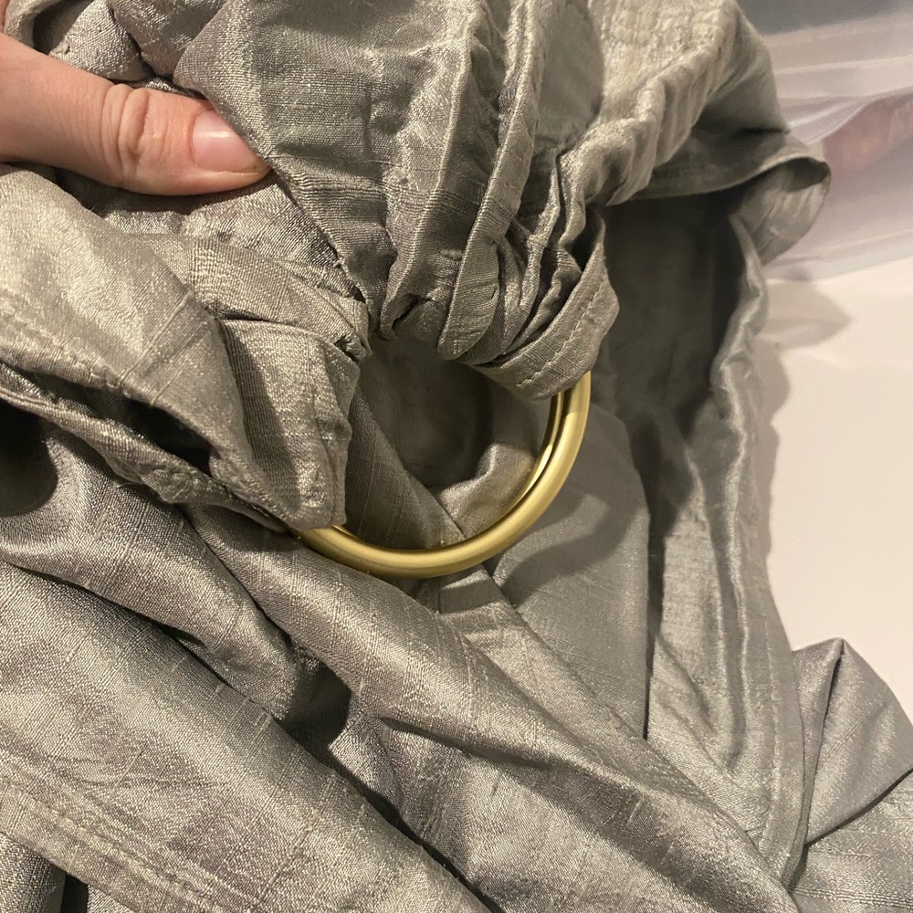 Sea foam Sakura bloom simple silk ring sling